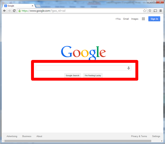 Google's Search Box