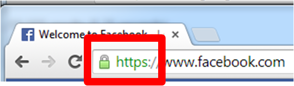 HTTPS in the Address Bar Indicates that a Website is Secure